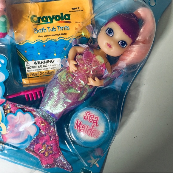HASBRO MERBABIES SEA MAIDEN MERMAID DOLL Bath Tub Tints Rare Find Vintage 2002 - Picture 2 of 7